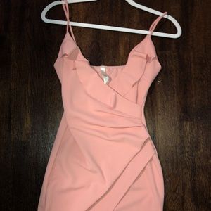 Light Pink Wrap Dress